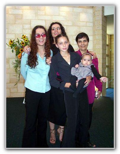 TK LJ MJ Ebony & Gran at her Baptism